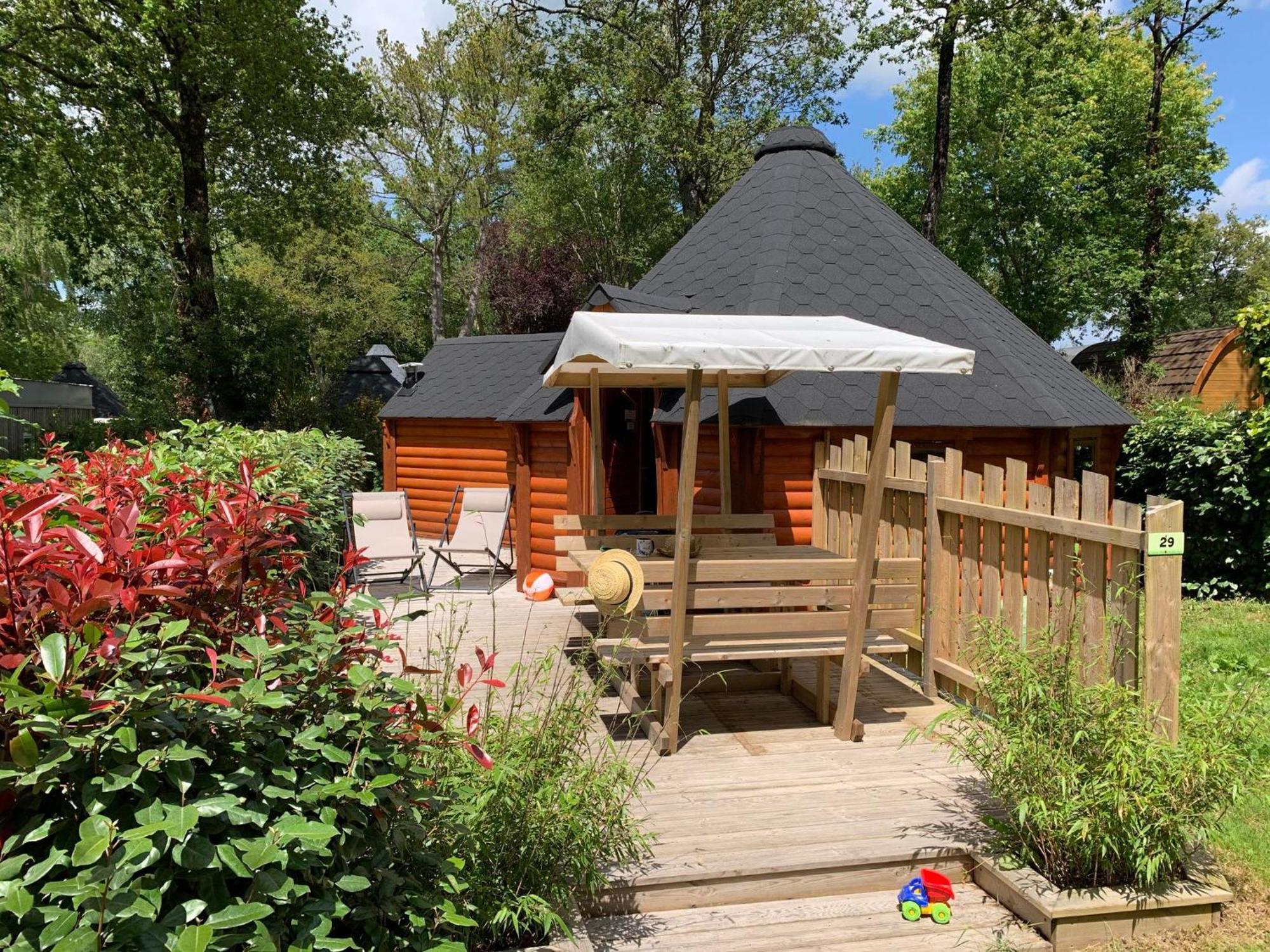 Camping De L'Etang Du Pays Blanc ゲランド エクステリア 写真